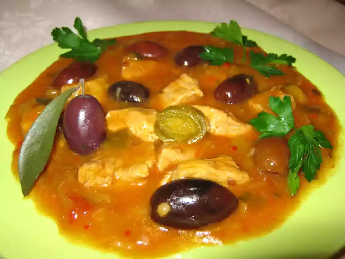 Mâncare de praz cu msline i porc