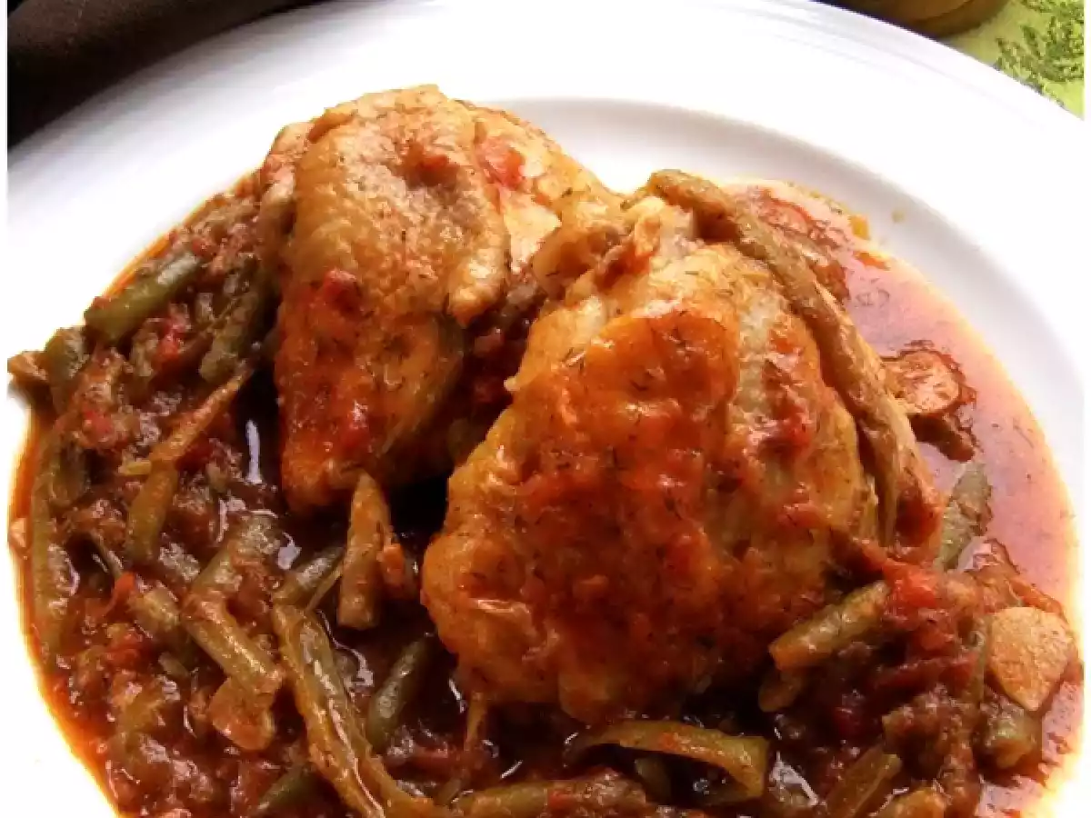 Mancare de pui cu fasole verde - poza 2