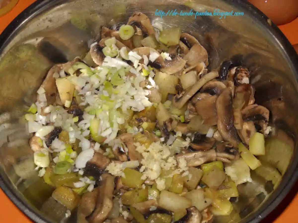 Mancare de vinete cu chec din legume si urda (Montignac) - poza 11