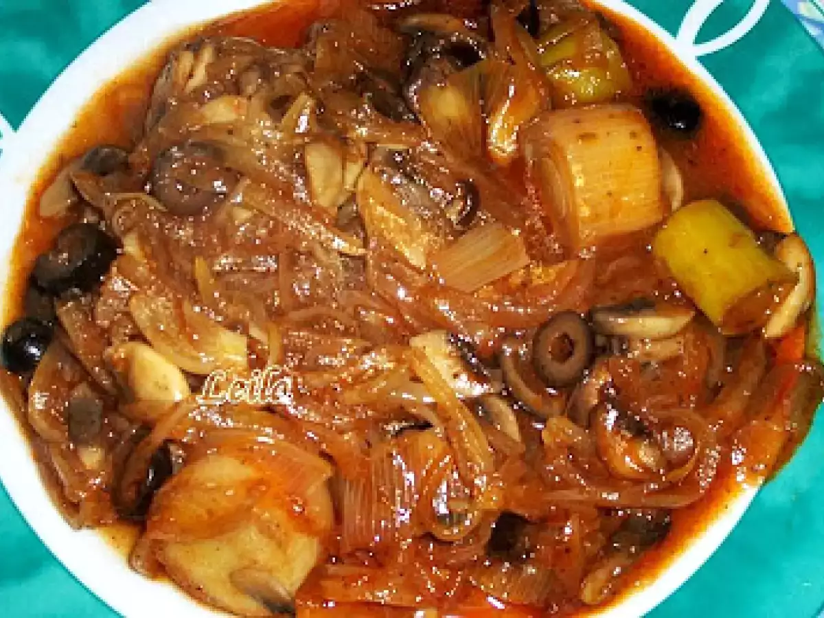 Mancarica cu Praz, Masline si Ciuperci