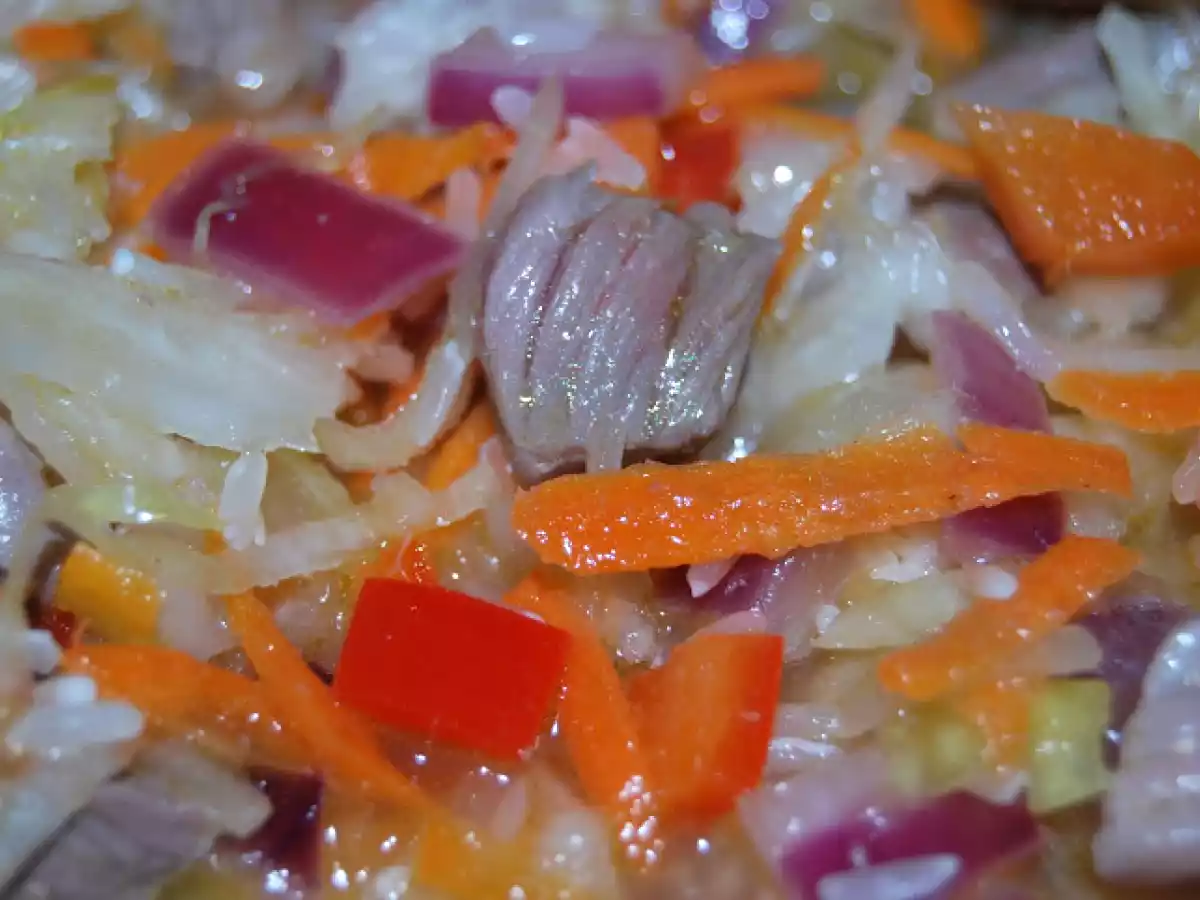 Mancarica cu varza acra si carne de vita