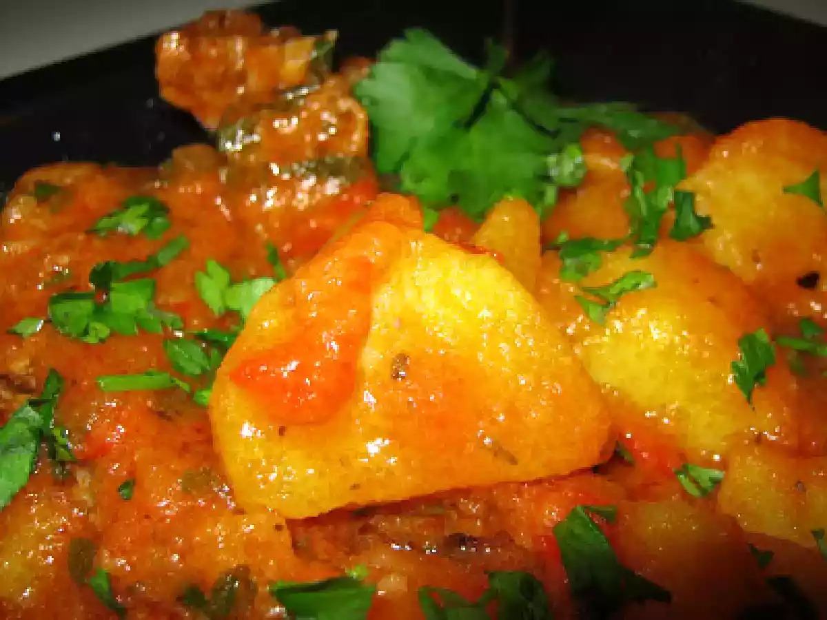 Mâncric de cartofi cu coaste de porc