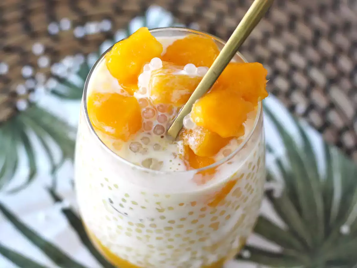 Mango sago, desertul asiatic cu tapioca și mango care cucerește prin simplitatea sa - poza 2