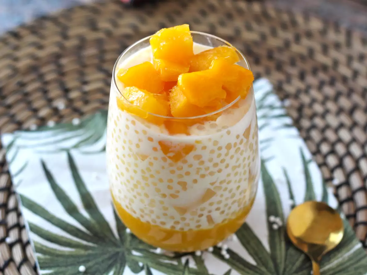 Mango sago, desertul asiatic cu tapioca și mango care cucerește prin simplitatea sa - poza 4