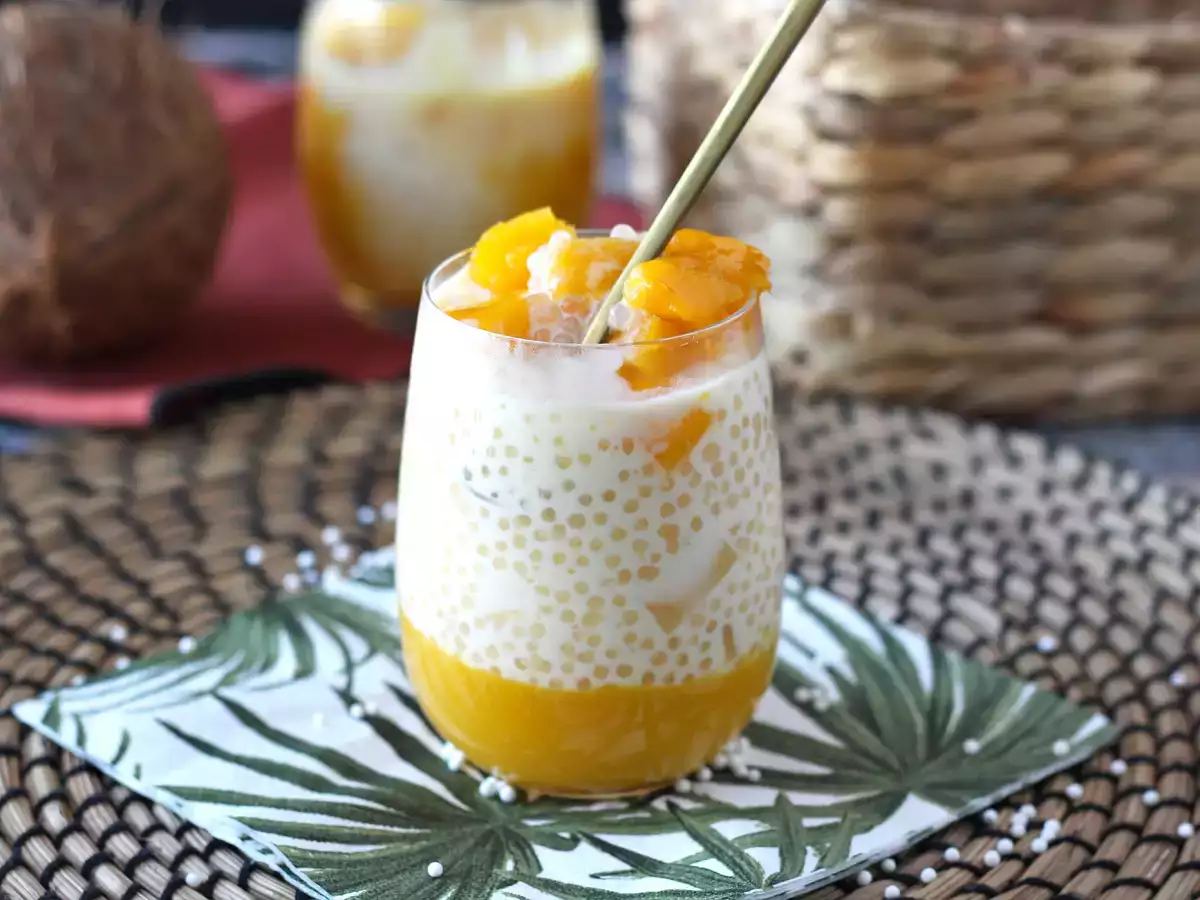 Mango sago, desertul asiatic cu tapioca și mango care cucerește prin simplitatea sa - poza 5
