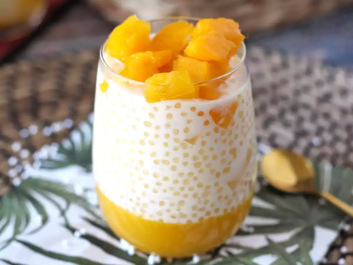 Mango sago, desertul asiatic cu tapioca și mango care cucerește prin simplitatea sa - poza 6