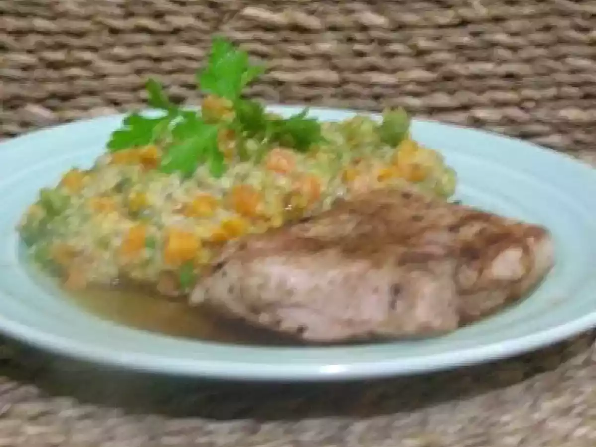 Mazare cu smantana si muschiulet de porc