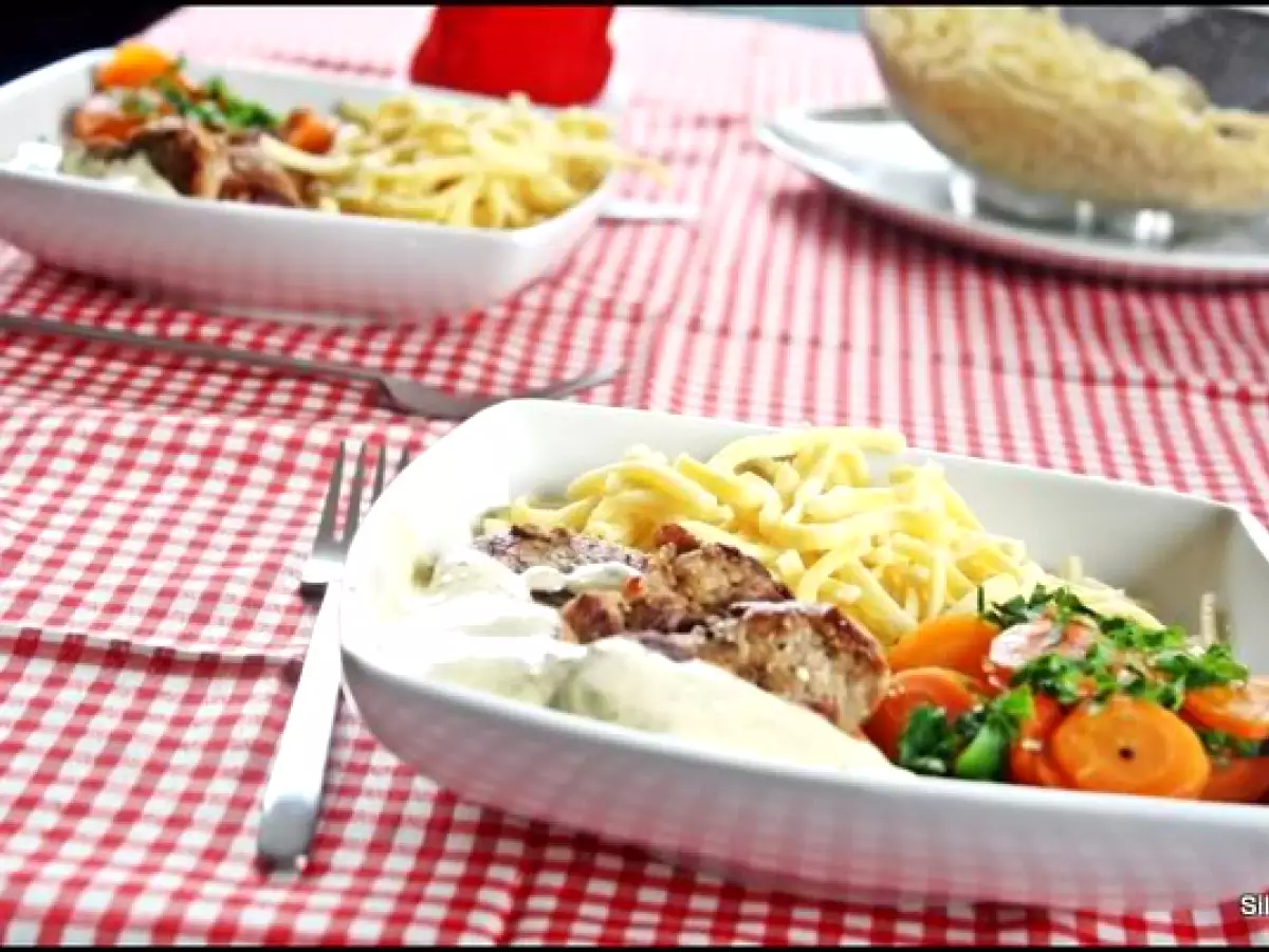 Medalioane de porc cu sos de smantana & mustar - poza 2