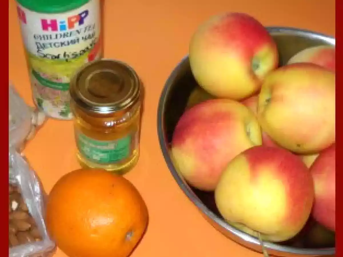 Mere umplute cu portocale, fistic si migdale - poza 2