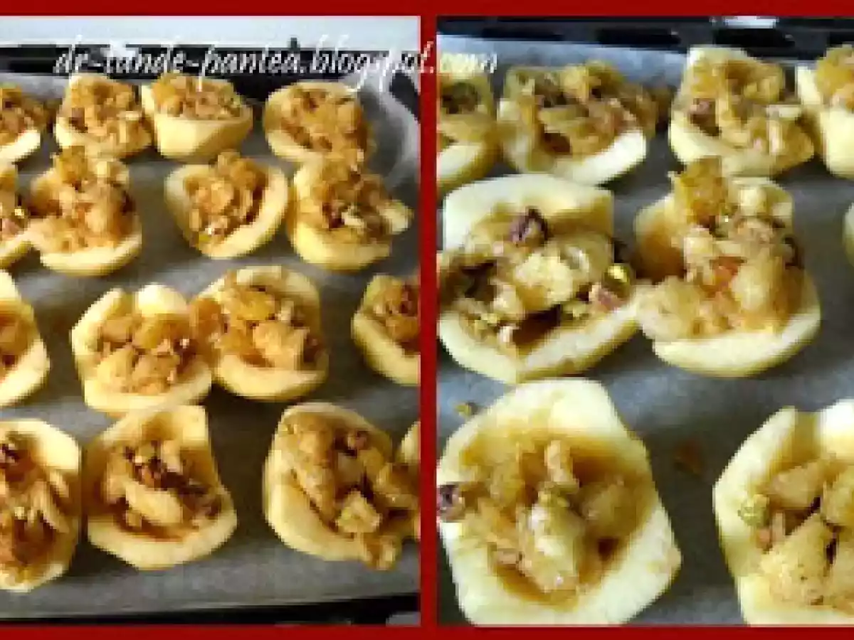 Mere umplute cu portocale, fistic si migdale - poza 6