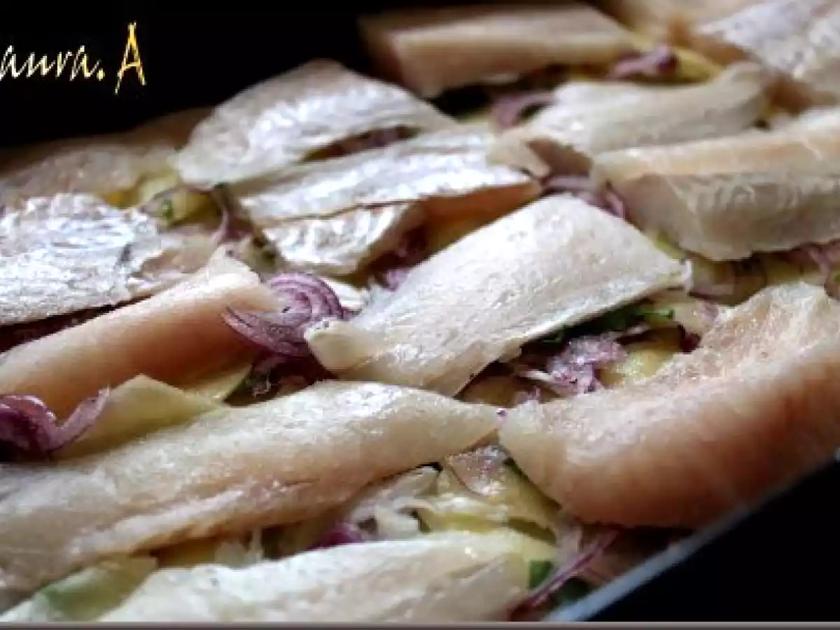 Merlucius la cuptor cu cartofi - poza 2