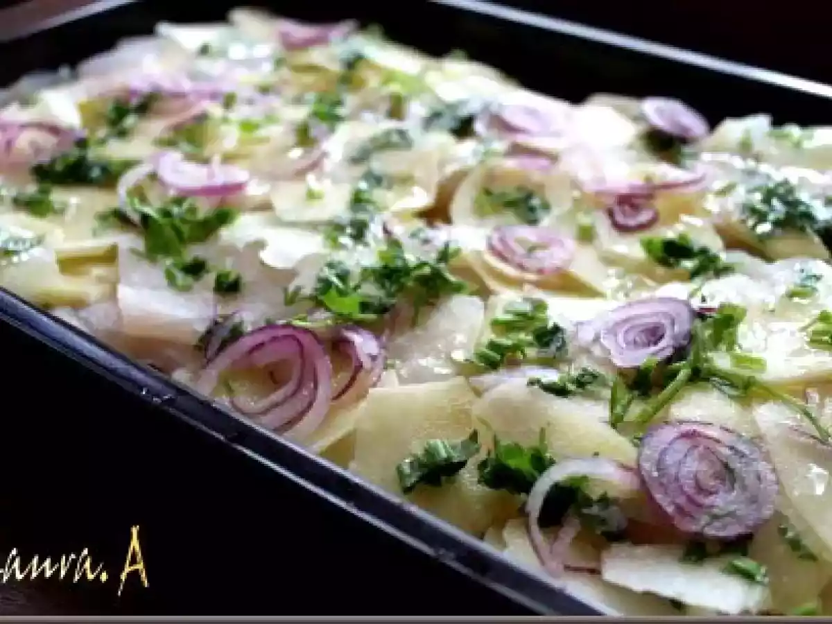 Merlucius la cuptor cu cartofi - poza 3