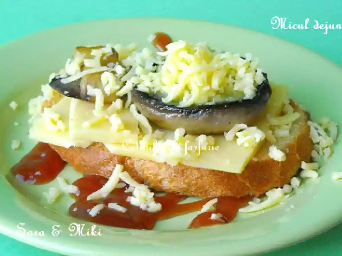 Mic dejun cu ciuperci si cascaval - poza 2