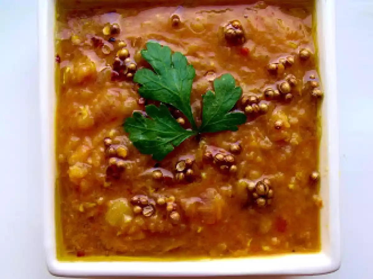 MINCARE DE LINTE ROSIE CU LAPTE DE COCOS(COCONUT DHAL) - poza 2