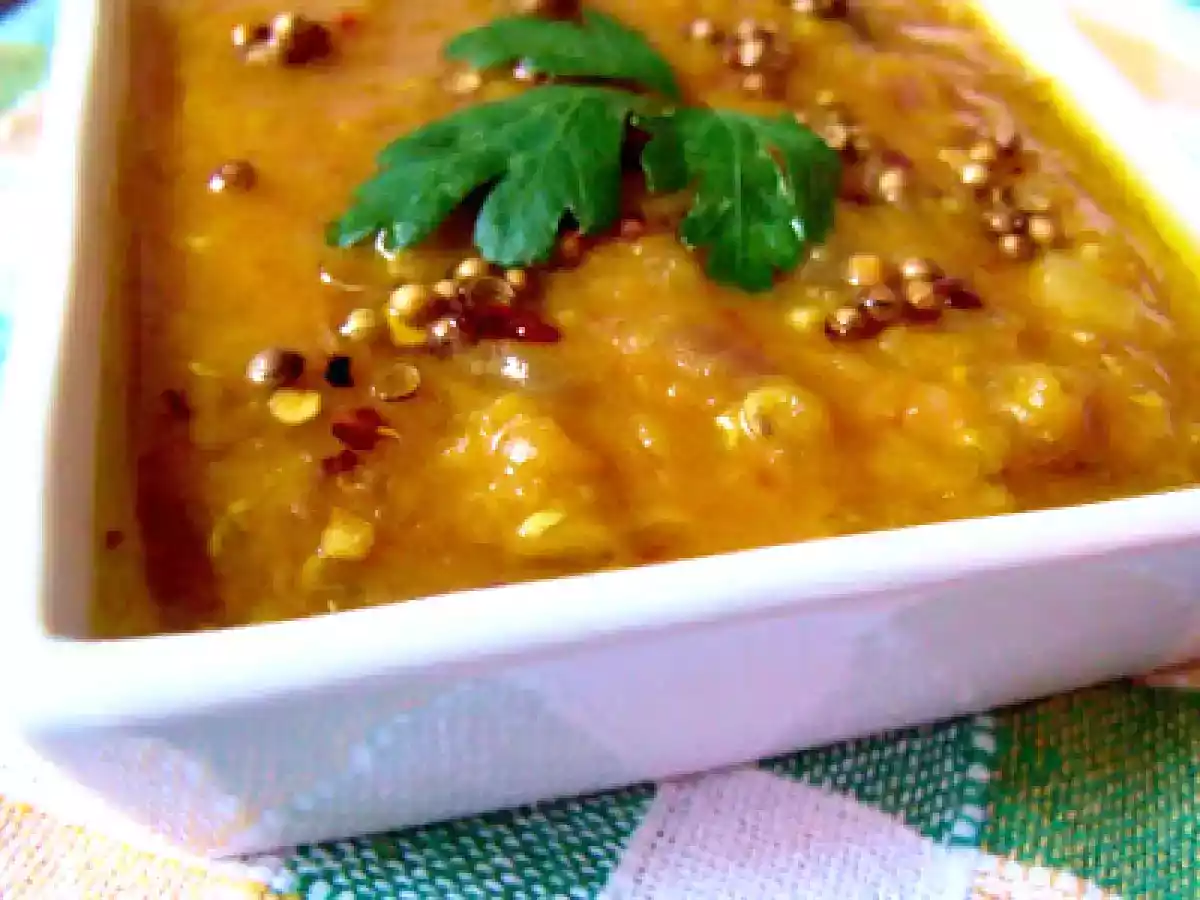 MINCARE DE LINTE ROSIE CU LAPTE DE COCOS(COCONUT DHAL) - poza 3