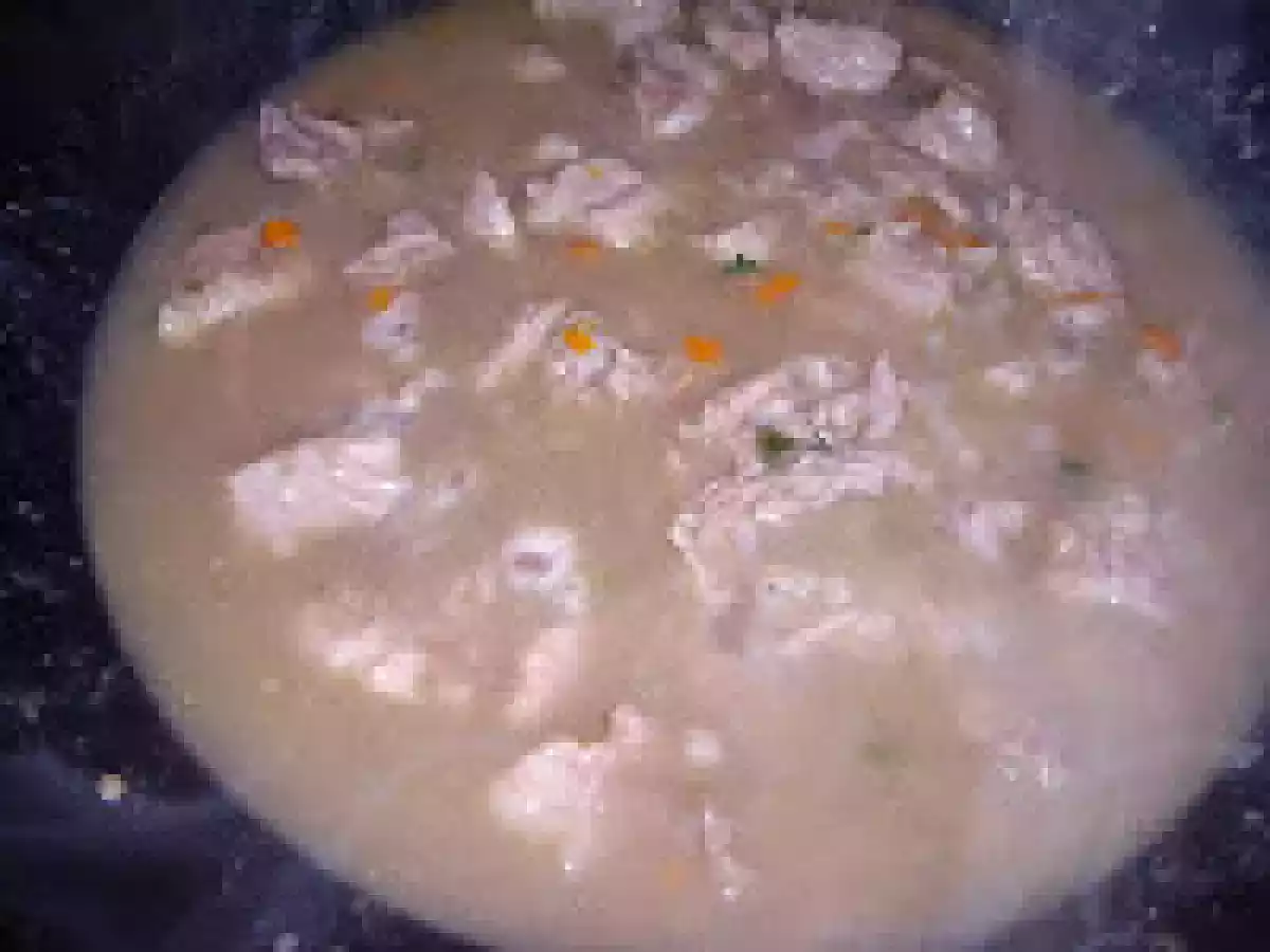 Mincarica cu carne de vita si ciuperci/Spezzatino di vitello coi funghi - poza 4