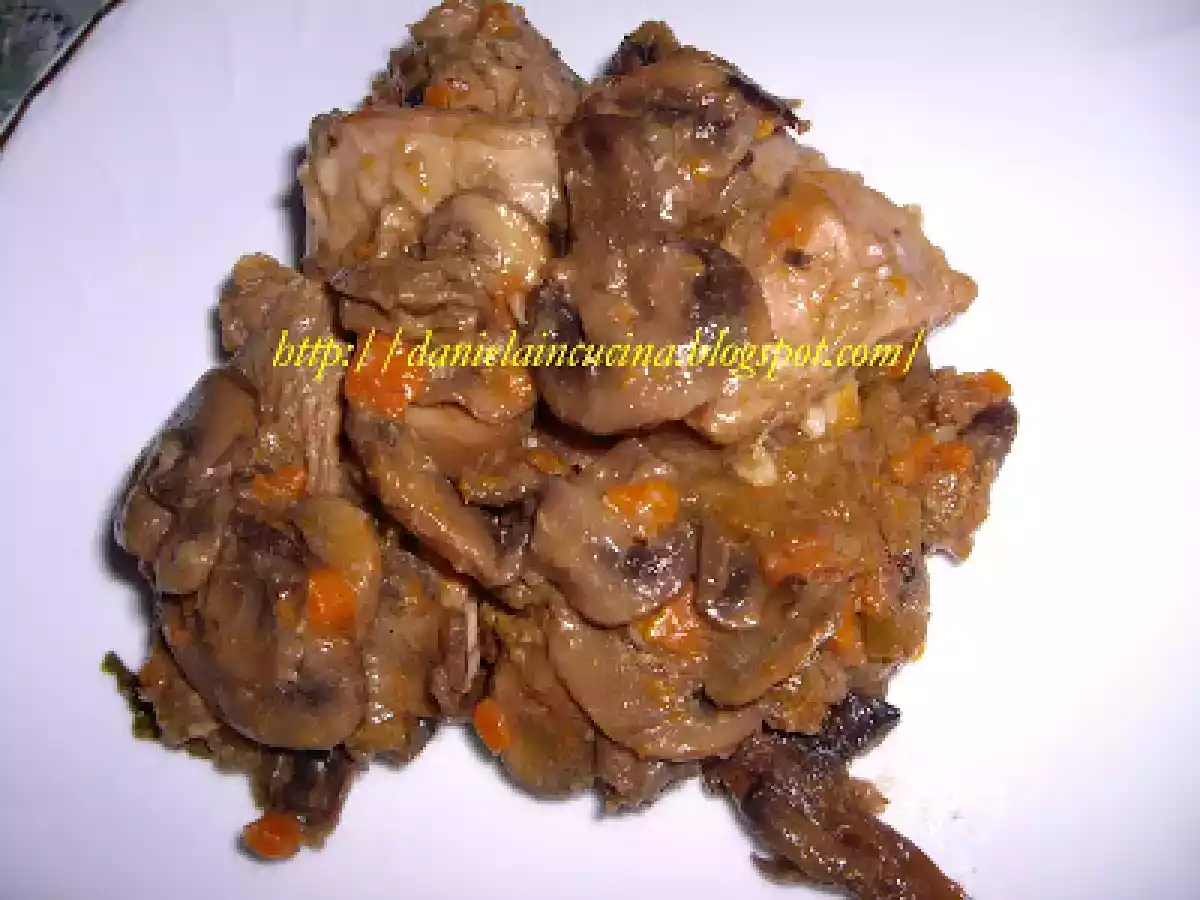 Mincarica cu carne de vita si ciuperci/Spezzatino di vitello coi funghi - poza 10