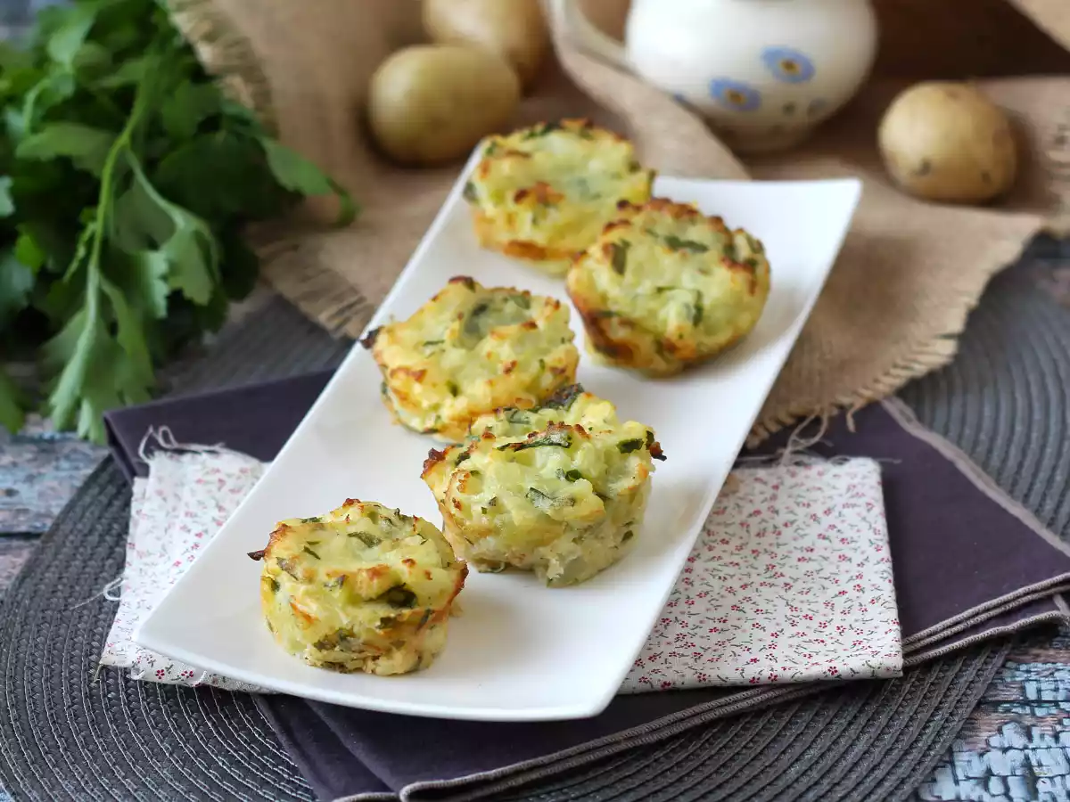 Mini brioșe cu piure de cartofi - poza 2