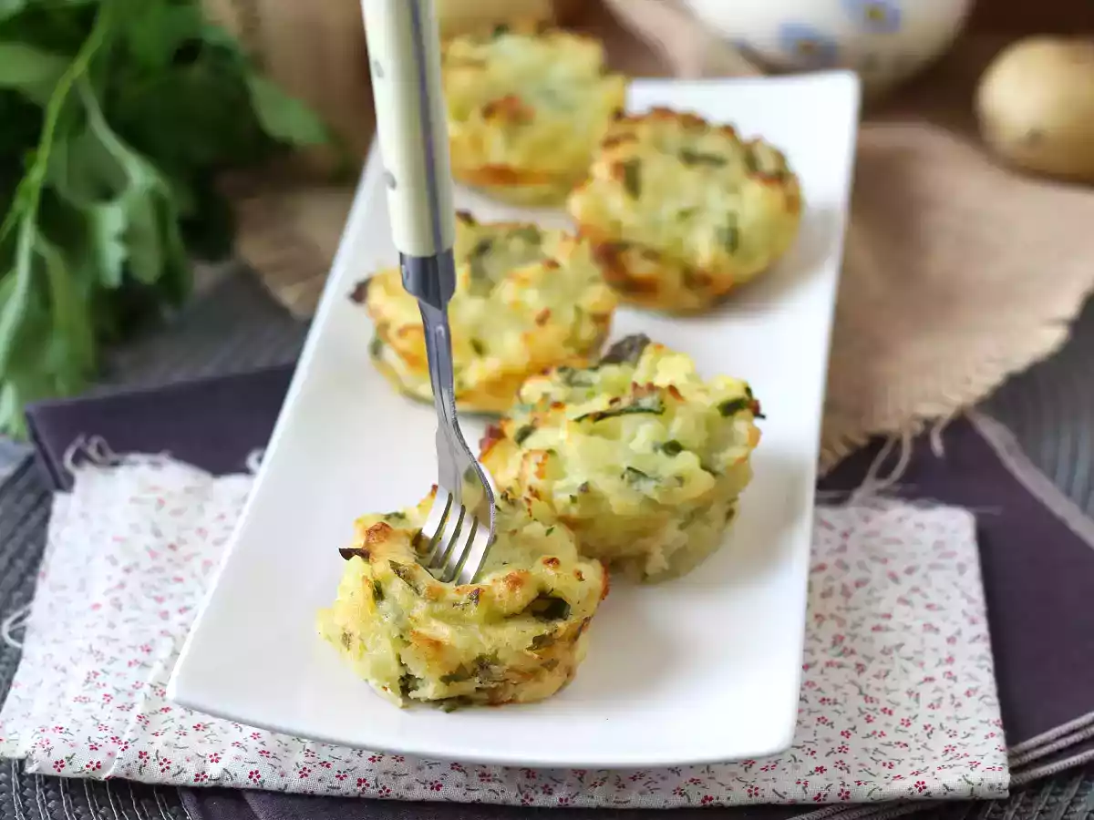 Mini brioșe cu piure de cartofi - poza 8