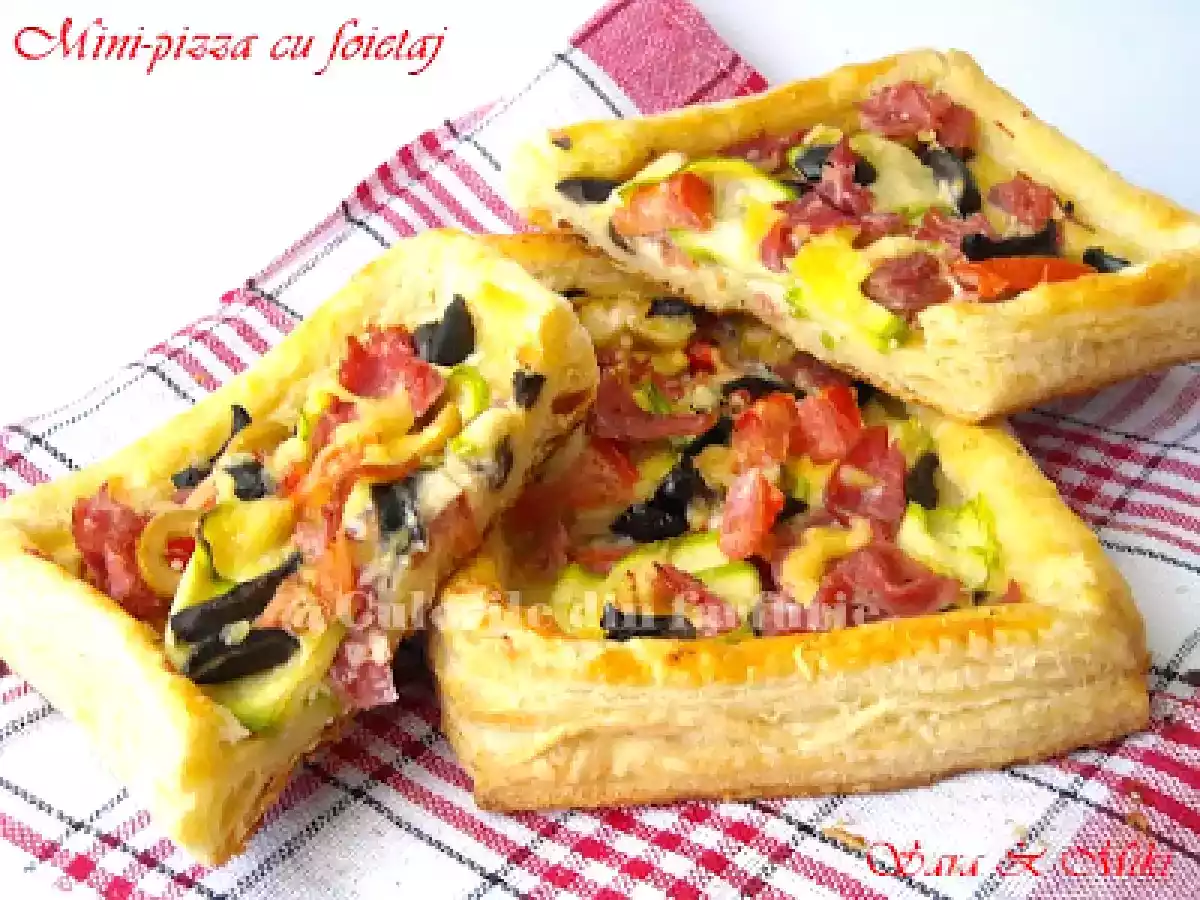 Mini-pizza cu foietaj