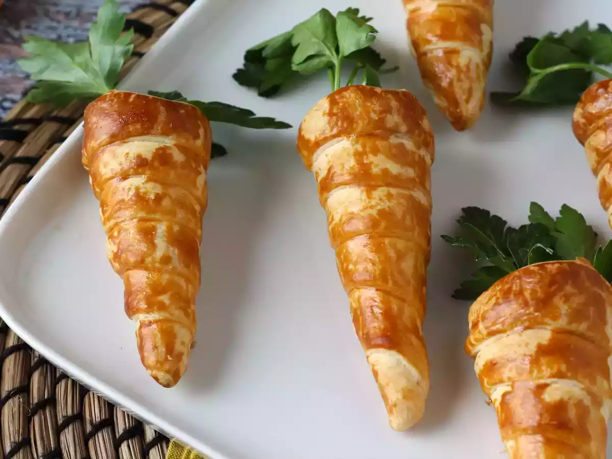 Morcovi din foitaj - aperitivul drăguț de Paște - poza 5