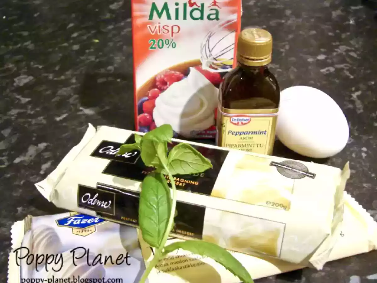 Mousse de ciocolata alba si menta - poza 2