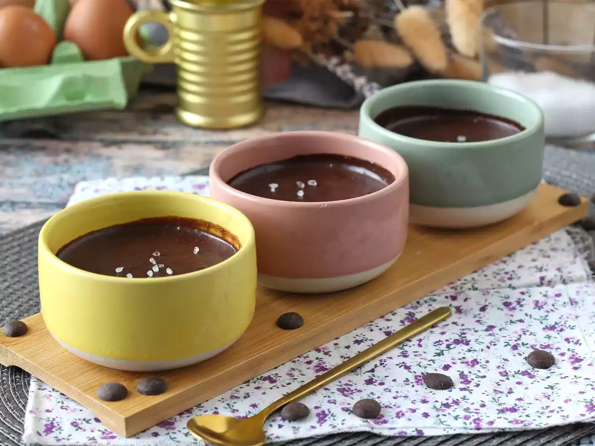 Mousse de ciocolată perfectă, ultra gourmet, cu un strop de sare - poza 5