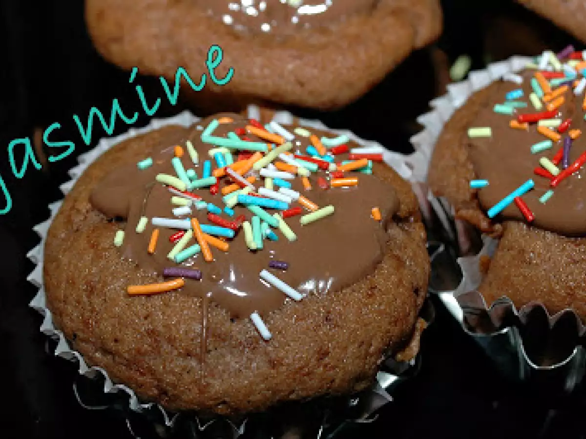 Muffins cu banane si Nutella II