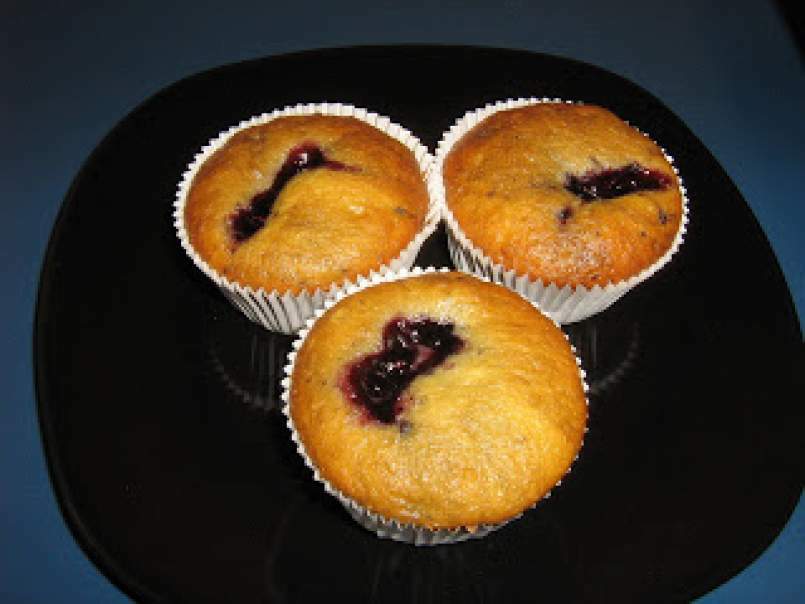 Muffins cu dulceata de afine, poza 8
