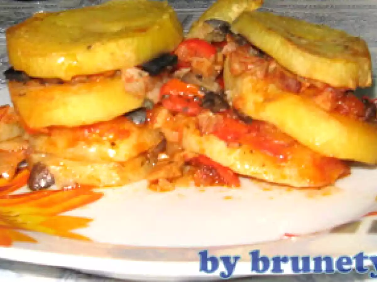 Musaca de cartofi cu ciuperci si masline - poza 16