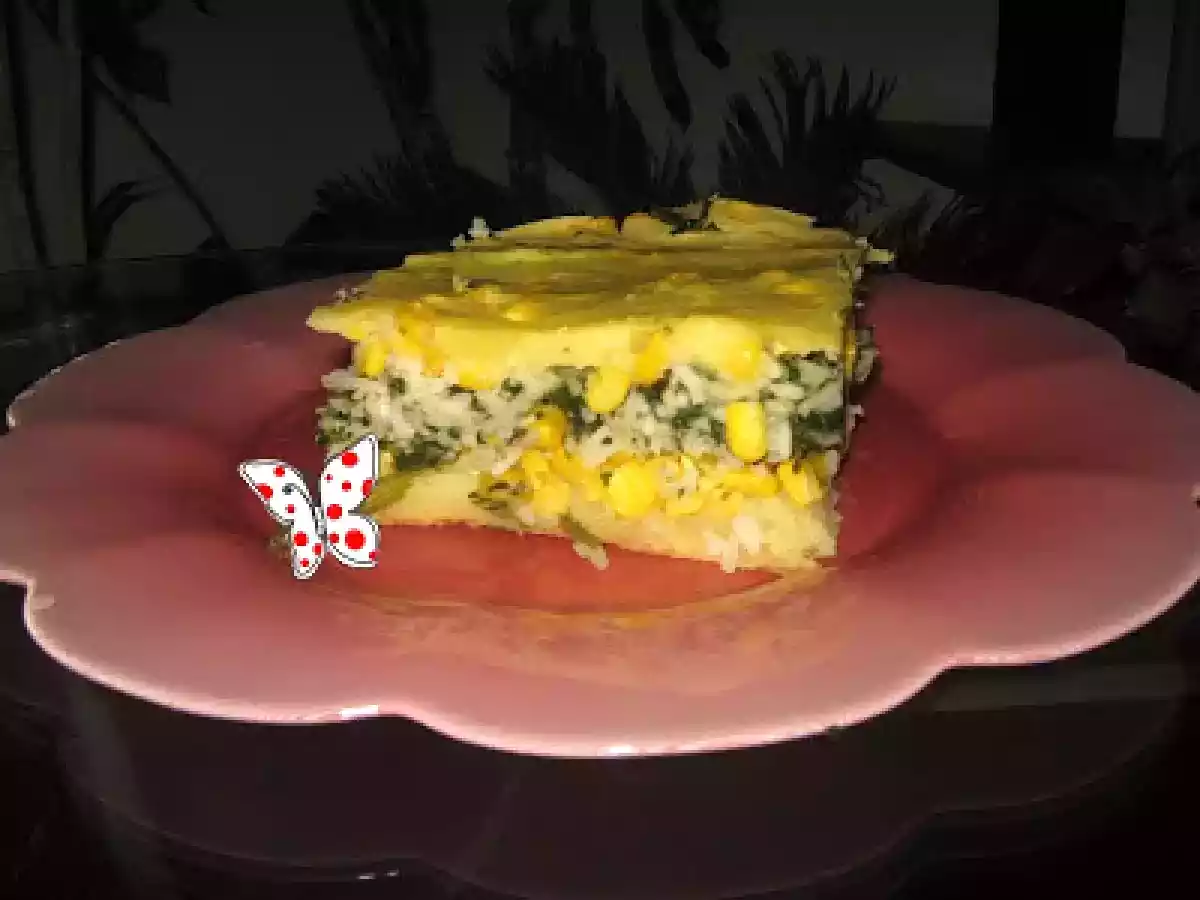 Musaca de cartofi cu spanac