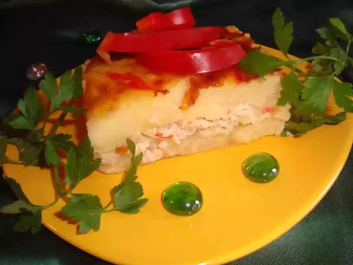 Musaca de piure cu pui