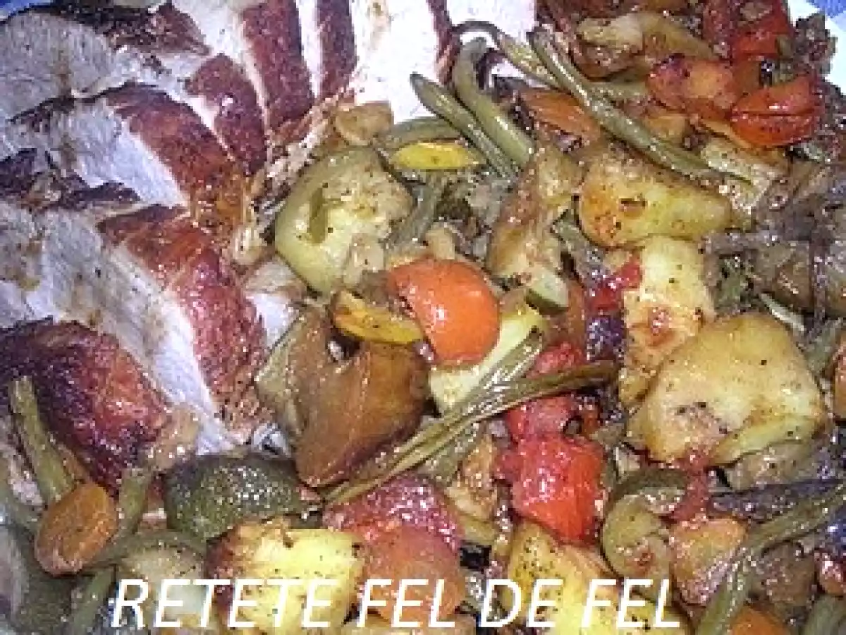 MUSCHI DE PORC CU LEGUME