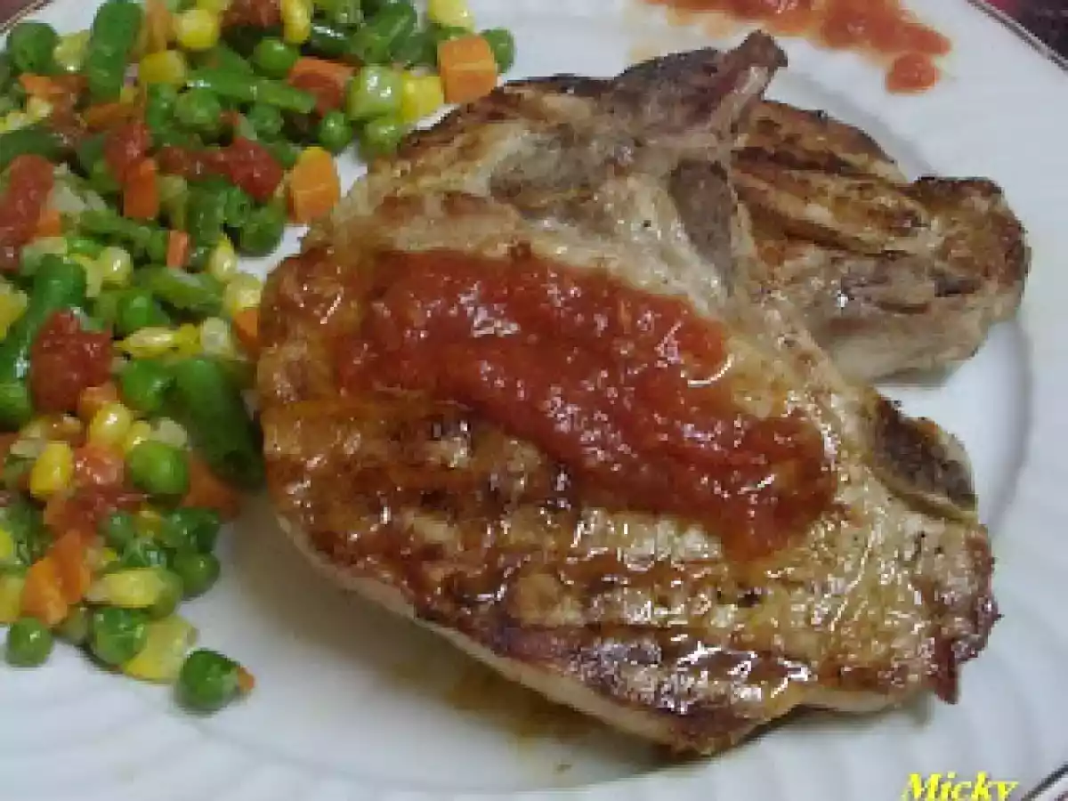 Muschi de porc la gratar