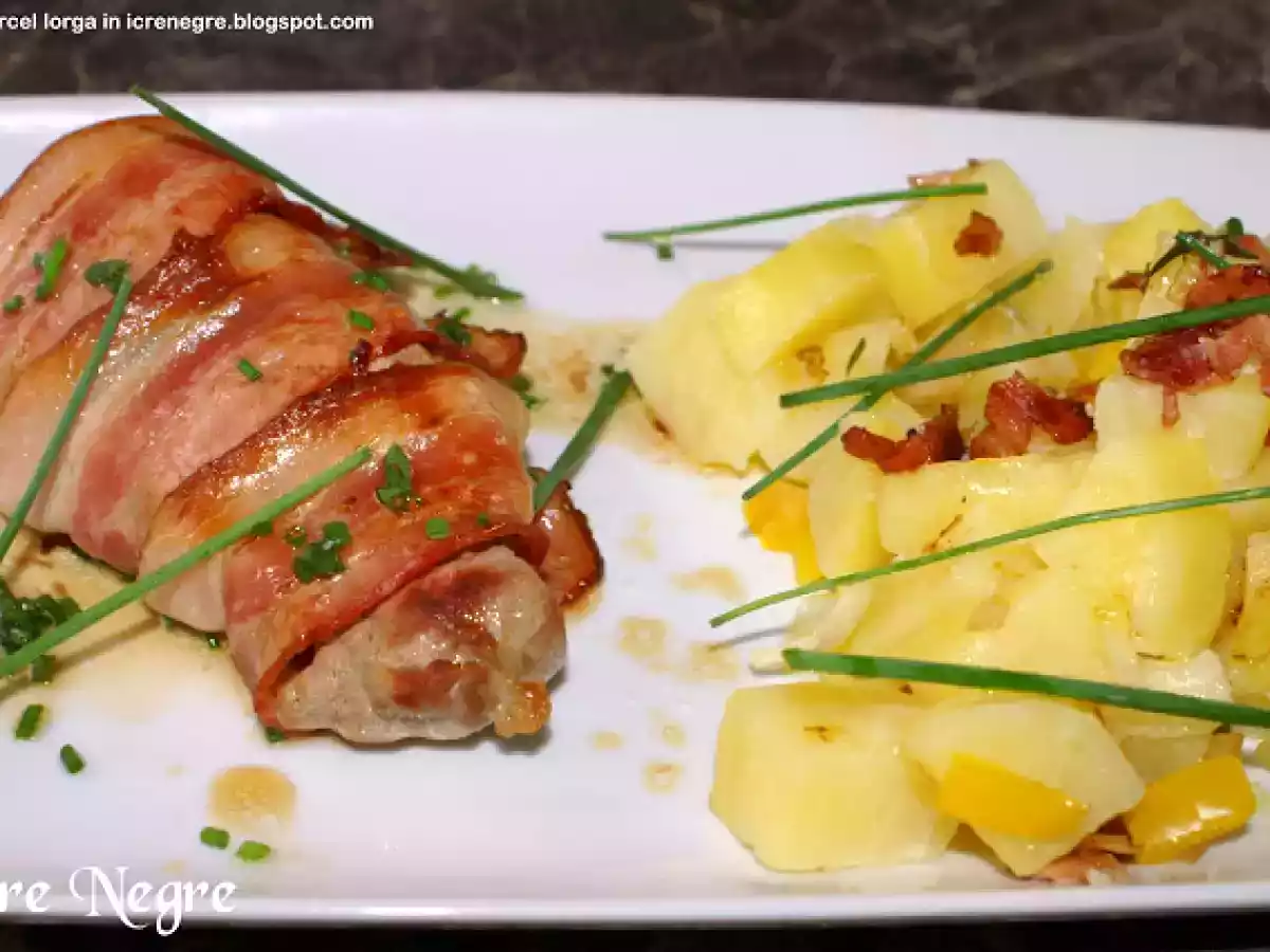 Muschiulet de porc in bacon cu cartofi taranesti - poza 3