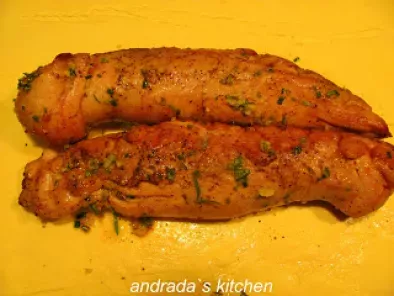 Muschiulet de porc in crusta cu slanina - poza 2