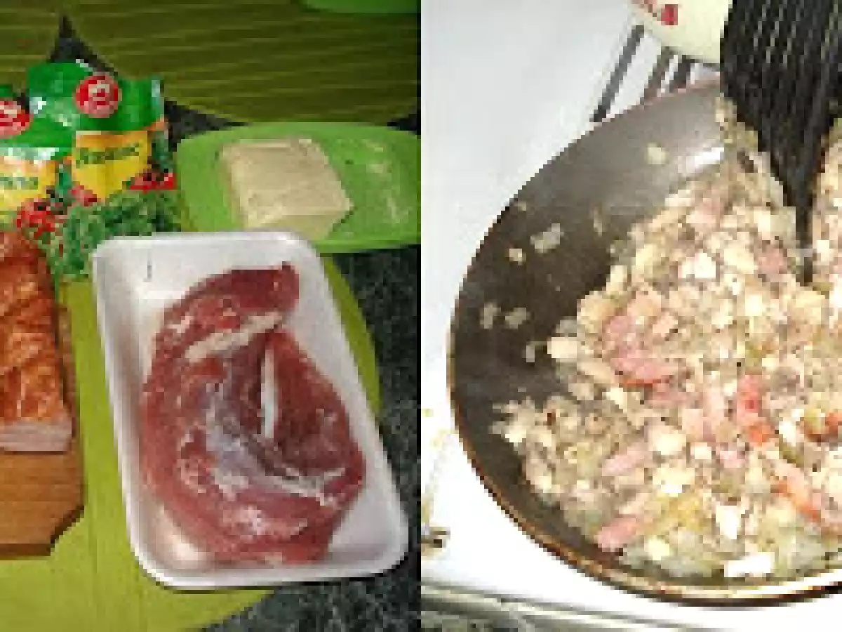 Muschiulet de porc umplut cu ciuperci si costita! - poza 2