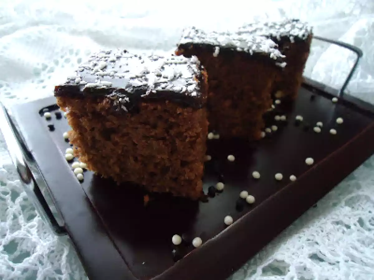 Negresa de post cu nuci si glazura de cacao - poza 2