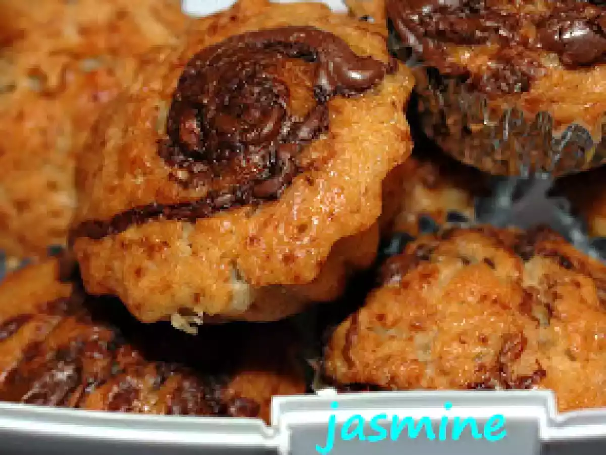 Nutella bananas mini muffins - Mini briose cu Nutella si banane - poza 2