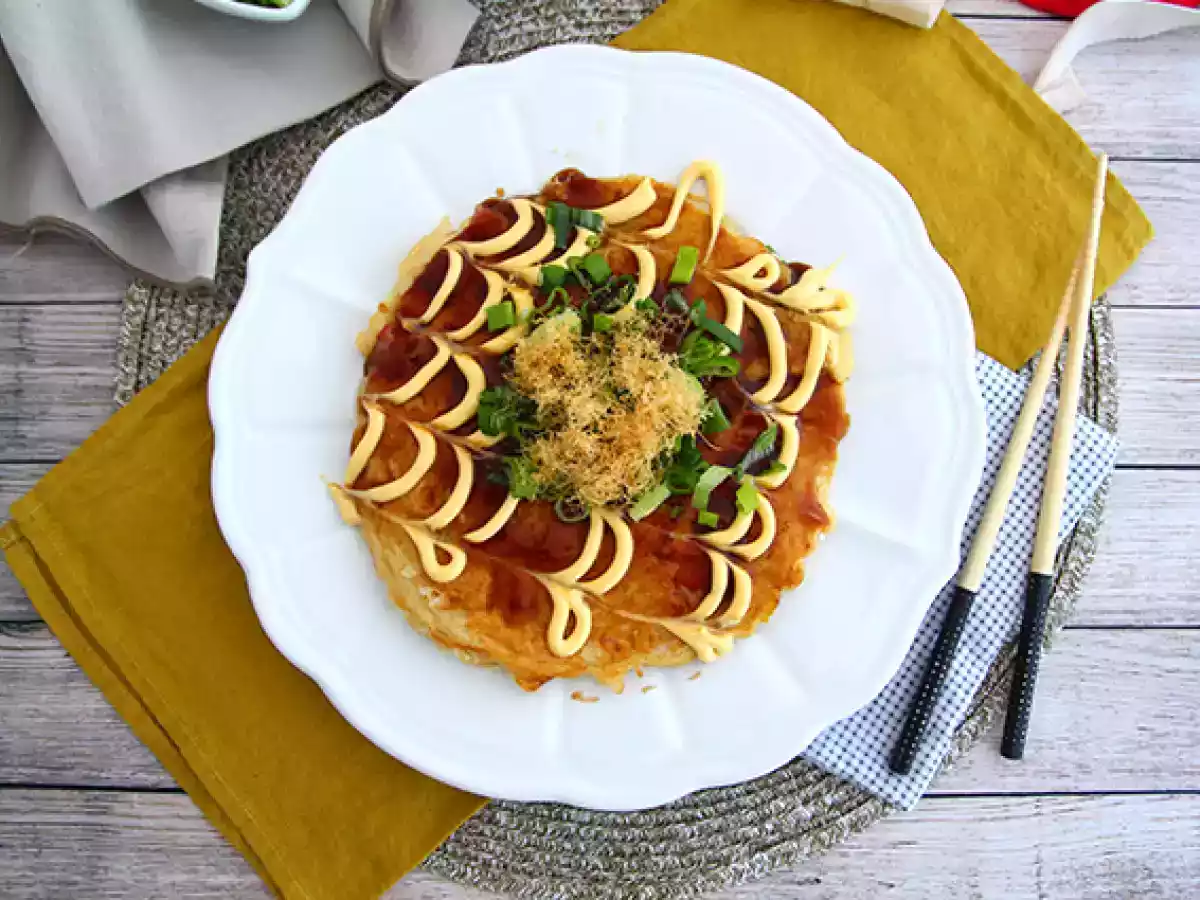 Okonomiyaki - omleta japoneza - poza 3