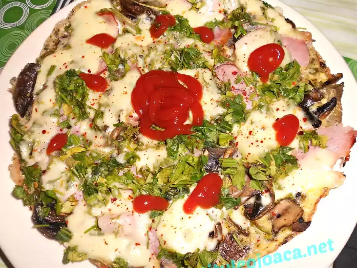 Omleta cu blat de legume