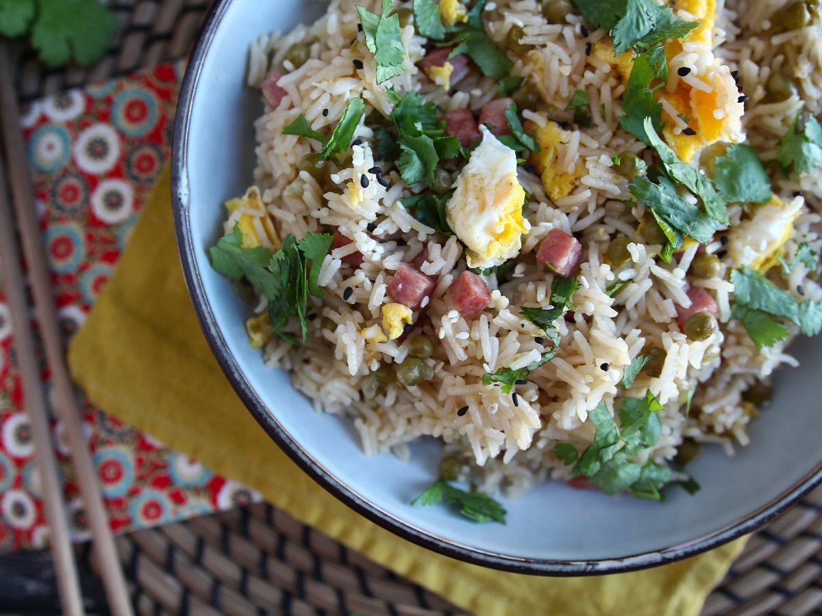 Orez cantonez express la multicookercookeo Rețetă Petitchef