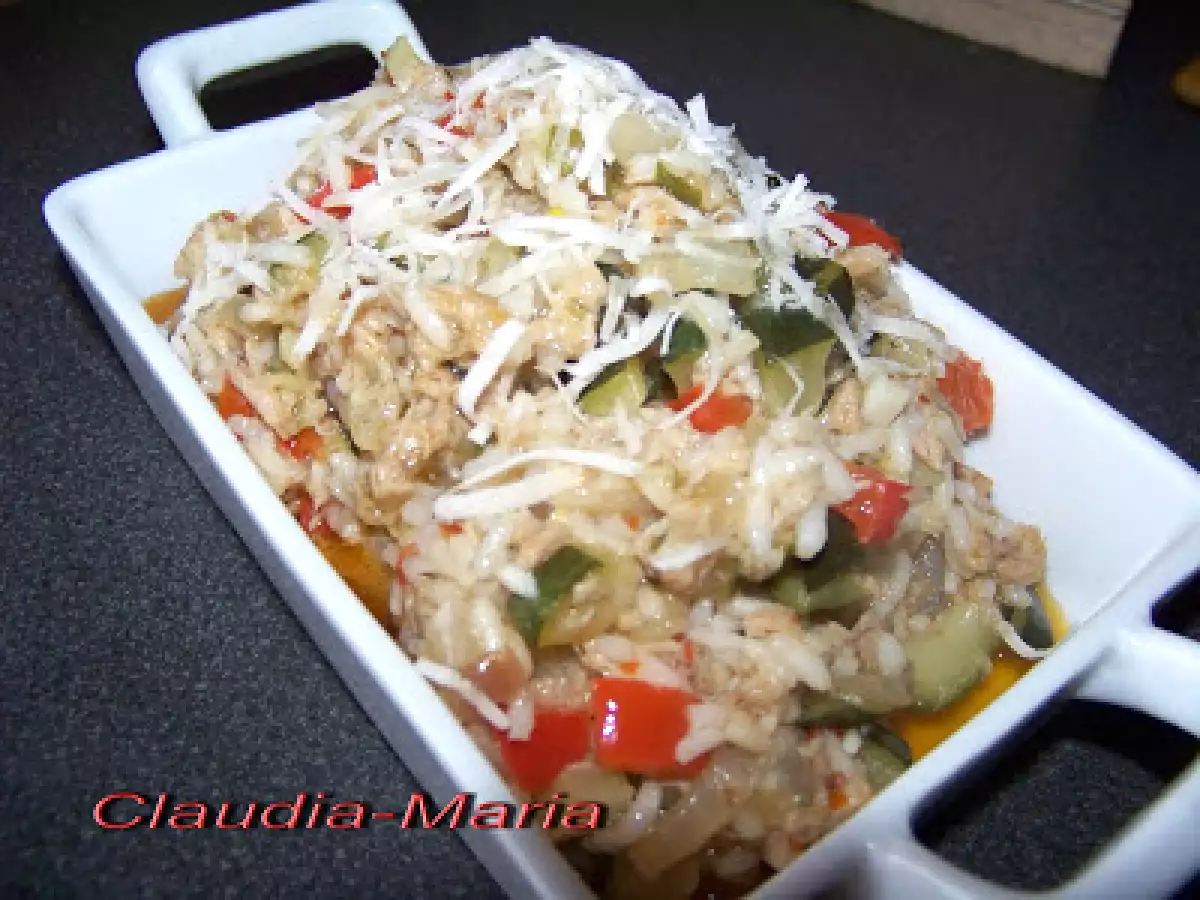 Orez cu legume si ton - poza 2