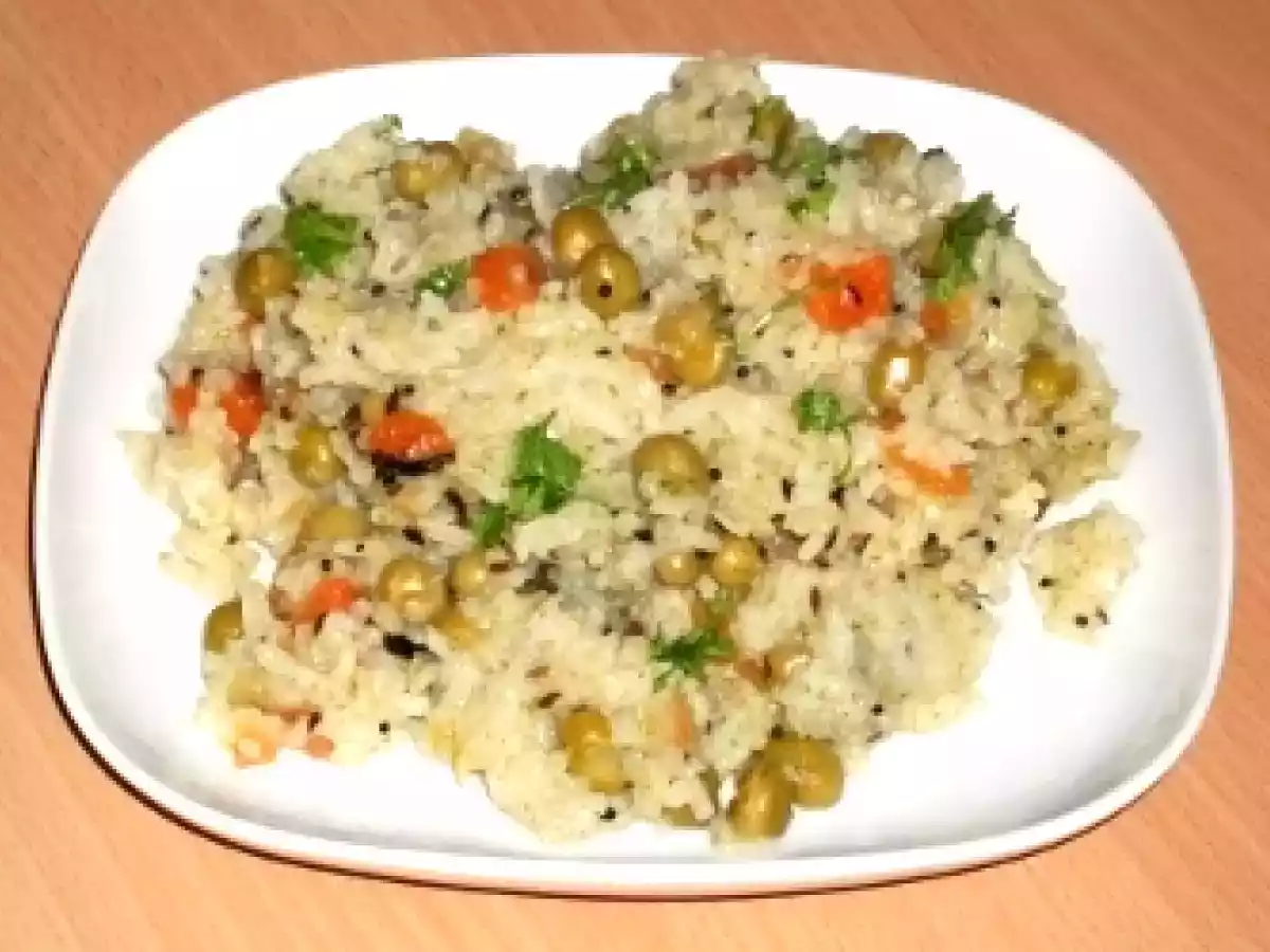 Orez cu mazare si condimente