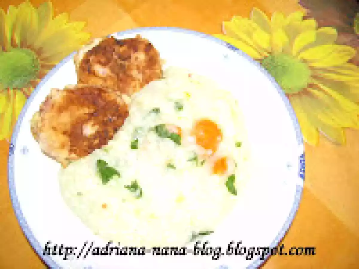 Orez cu muschi tiganesc pane