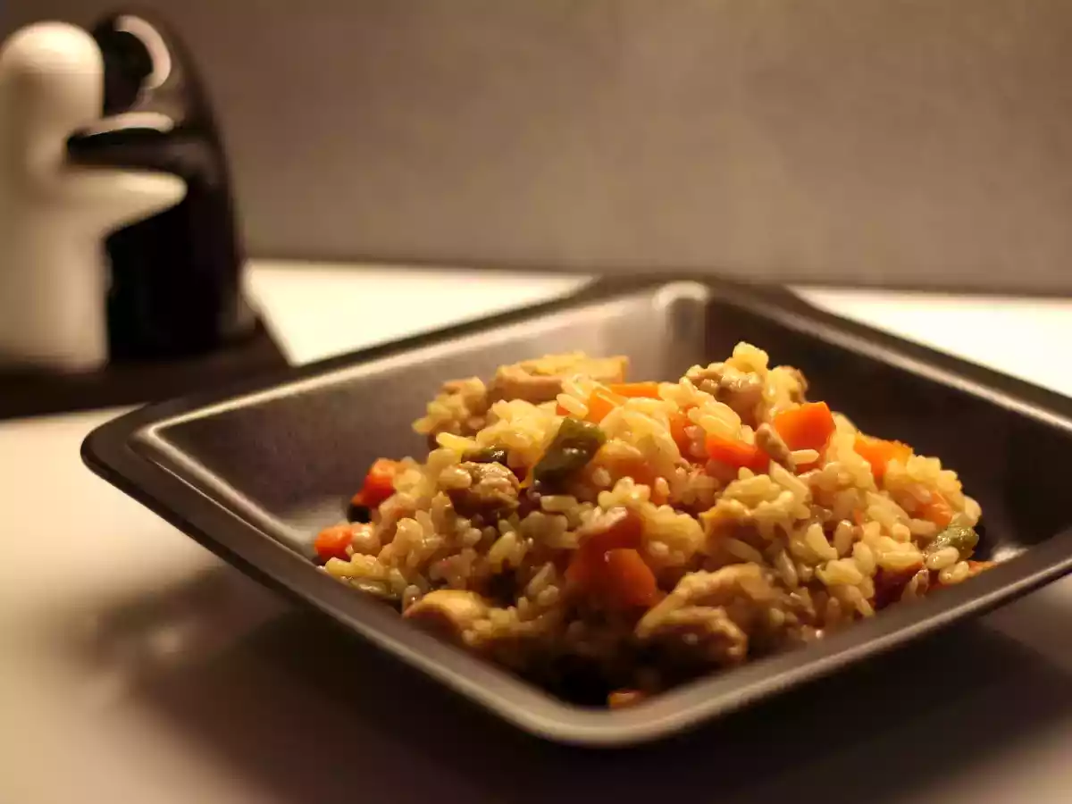 Orez cu pui si legume