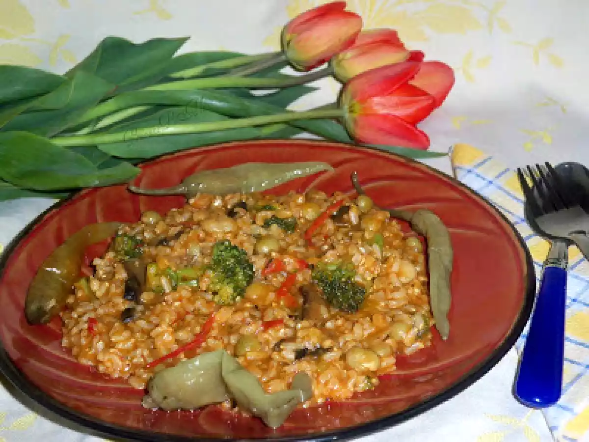 Orez picant cu legume