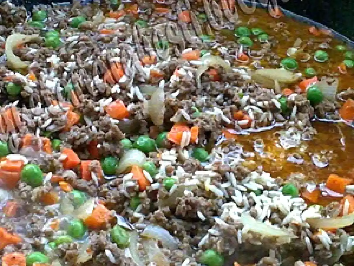 Orez sirian cu carne tocata