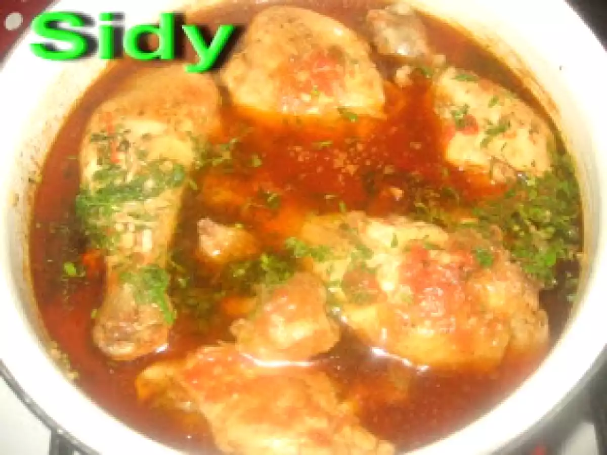 Ostropel de pui pe pat de orez