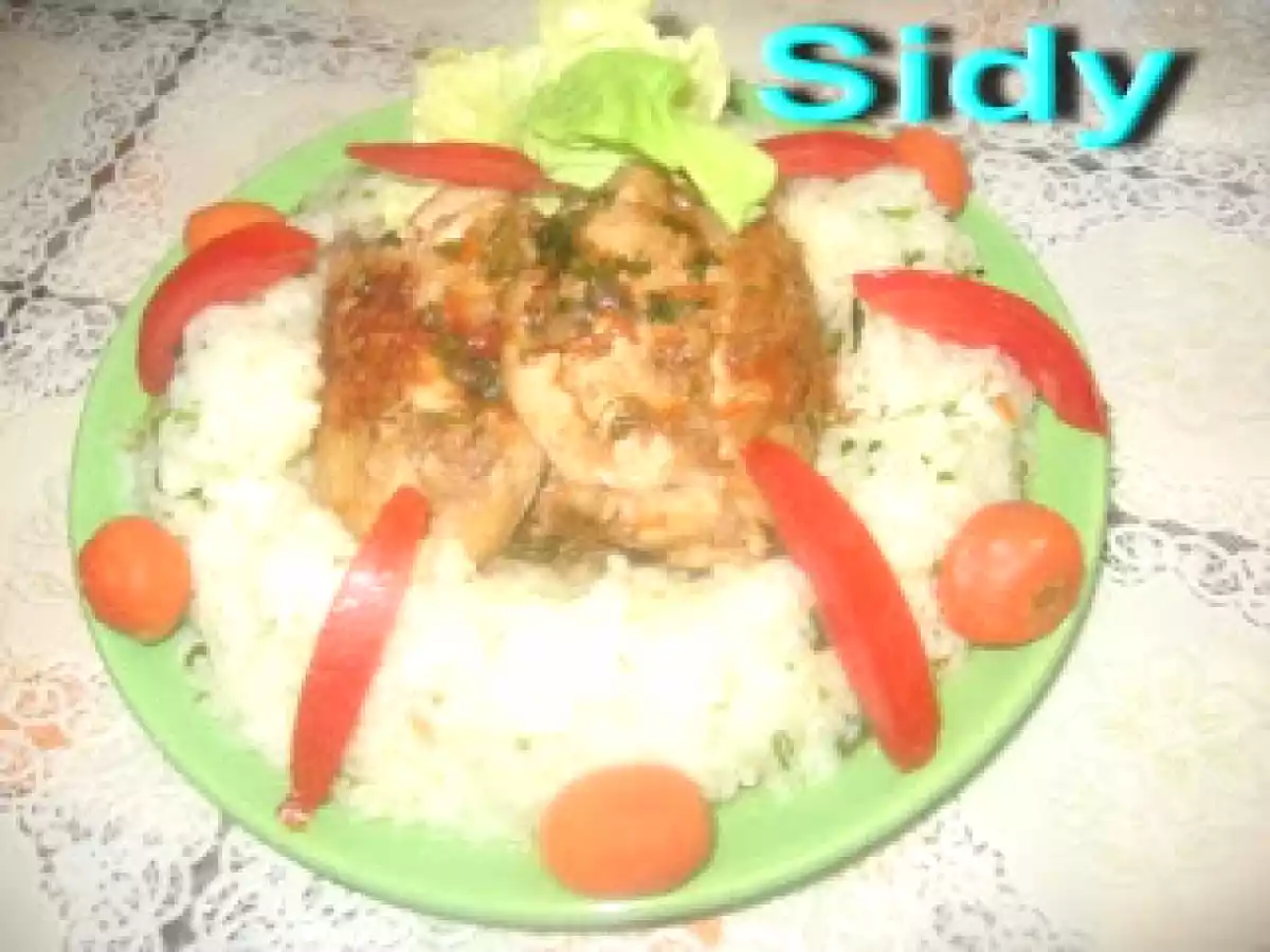 Ostropel de pui pe pat de orez - poza 2